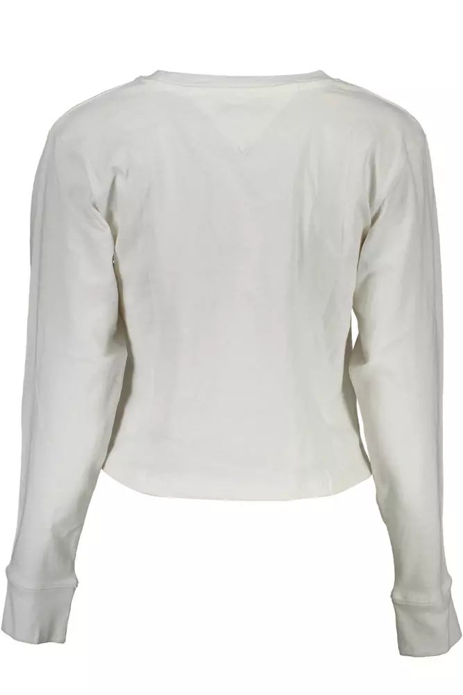 Tommy Hilfiger Elegant Long-Sleeved Organic Cotton Tee